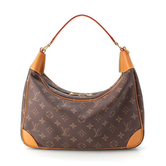 Louis Vuitton Handbags - Louis Vuitton Spring Summer Calfskin Monogram Boulogne Hobo Shoulder Bag Brown